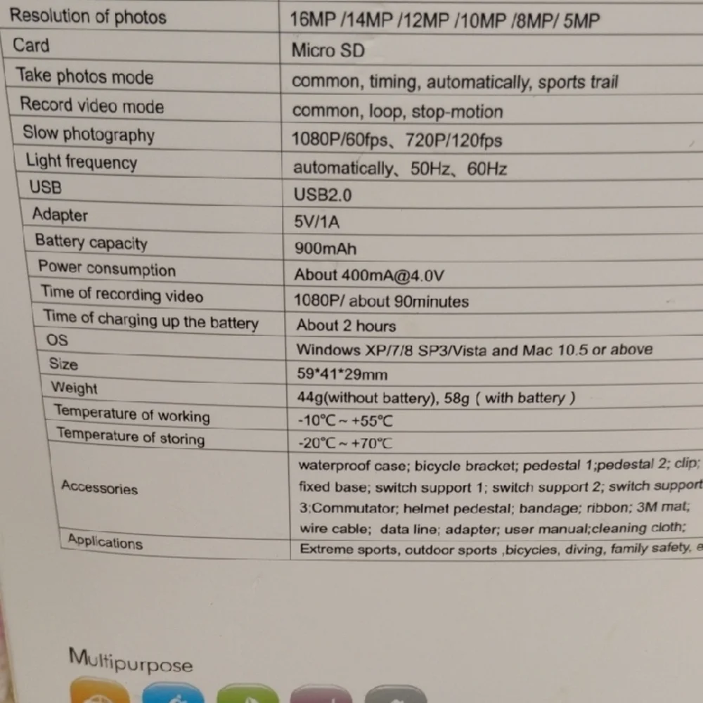 New 4K Ultra HD Wi-Fi Action Camera (26 CRATE) #22 BUILDING)